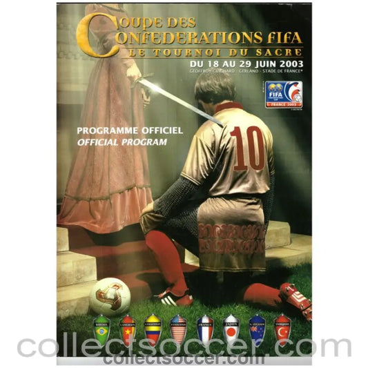 2003 Official Programme Confederation Cup Final - Collect Soccer