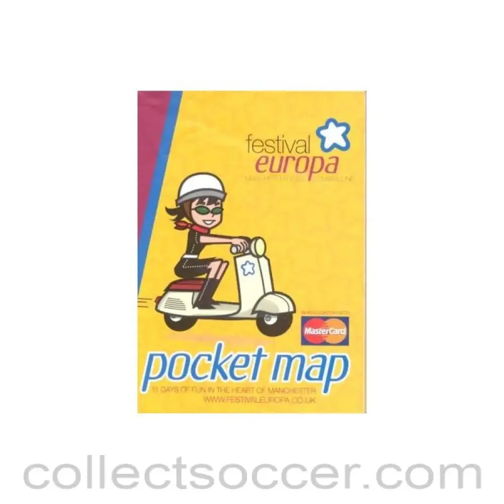 2003 - Pocket Map - Festival Europa in Manchester 22nd May - 1st June 2003