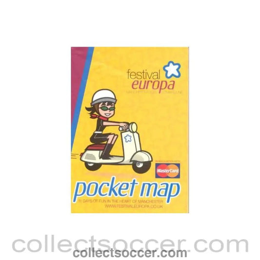 2003 - Pocket Map - Festival Europa in Manchester 22nd May - 1st June 2003 - Collect Soccer
