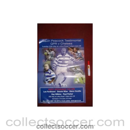 2003 - Queen’s Park Rangers v Chelsea poster 20/05/2003 Gavin Peacock Testimonial Match