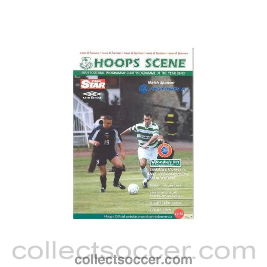 2003 - Shamrock Rovers v Odra, Poland official programme 29/06/2003 - Collect Soccer