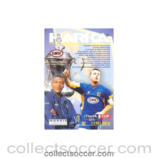 2003 - Shrewsbury Town vChelsea official programme 26/01/2003 F.A. Cup - Collect Soccer