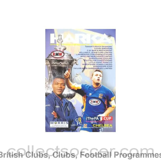 2003 - Shrewsbury Town vChelsea official programme 26/01/2003 F.A. Cup