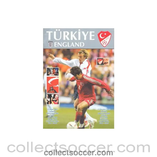2003 Turkey V England Programme 11/10/2003