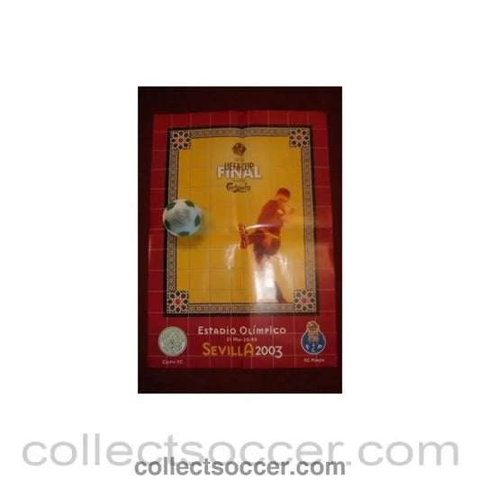 2003 UEFA Cup Final poster Sevilla 21/05/2003