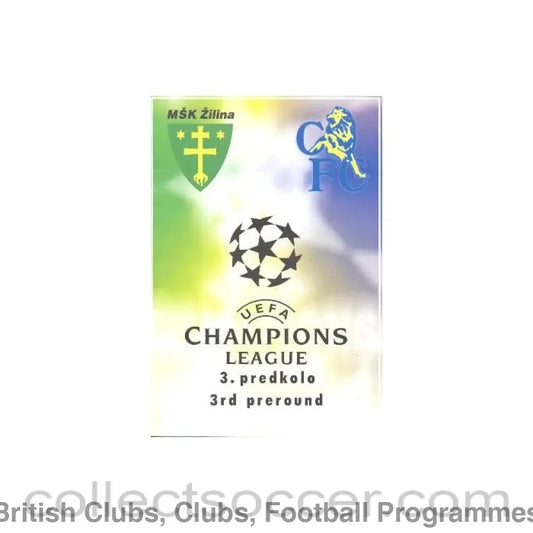 2003 - Zilina VChelsea Match Programme 13/08/2003