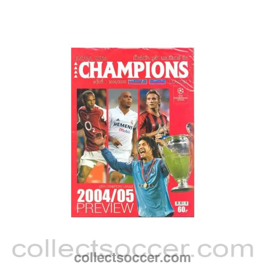 2004 - 2005 Champions Magazine in Thai of season 2004-2005 No:1