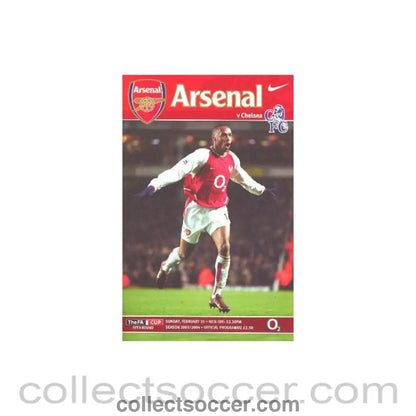 2004 - Arsenal v Chelsea official programme 15/02/2004 F.A. Cup