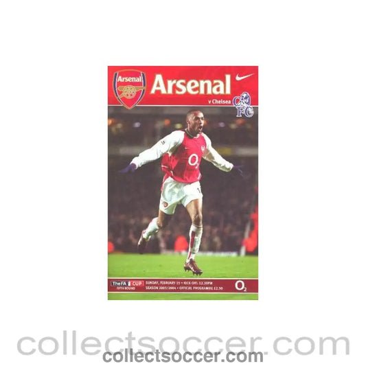 2004 - Arsenal v Chelsea official programme 15/02/2004 F.A. Cup