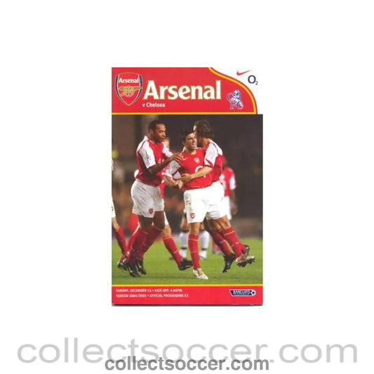 2004 - Arsenal vChelsea official programme 12/12/2004