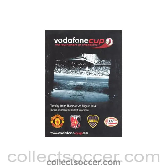 2004 - At Manchester United - Vodafone Cup official programme in a folder 05/08/2004 - Collect Soccer