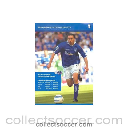 2004 - Birmingham City Gift Catalogue brochure 2004-2005 - Collect Soccer
