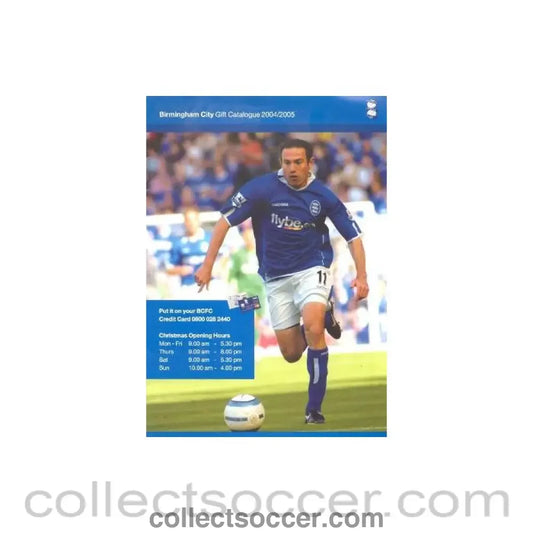 2004 - Birmingham City Gift Catalogue brochure 2004-2005