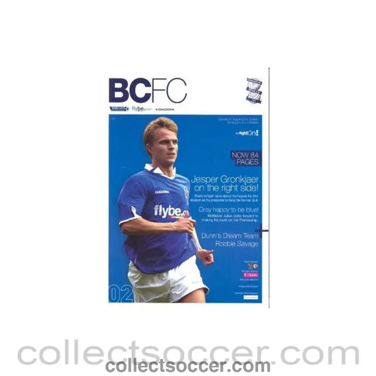 2004 - Birmingham City vChelsea official programme 21/08/2004