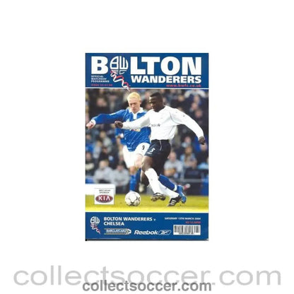 2004 - Bolton Wanderers vChelsea official programme 13/03/2004 - Collect Soccer