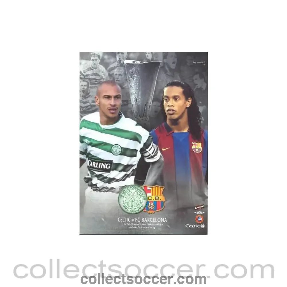 2004 Celtic v Barcelona official programme 11/03/2004 - Collect Soccer