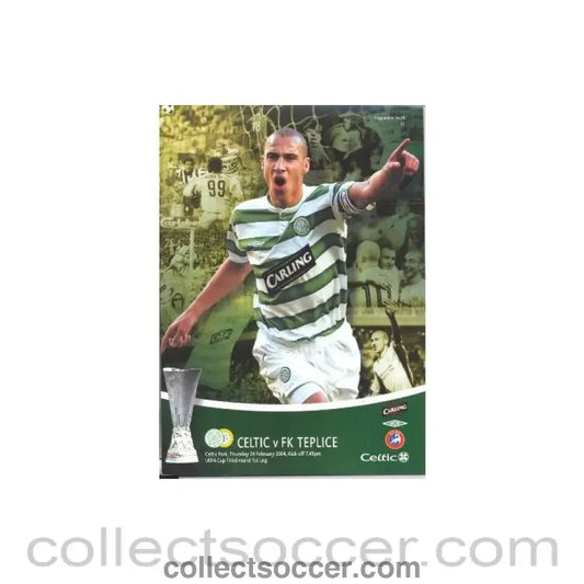 2004 Celtic v Teplice official programme 26/02/2004 - Collect Soccer