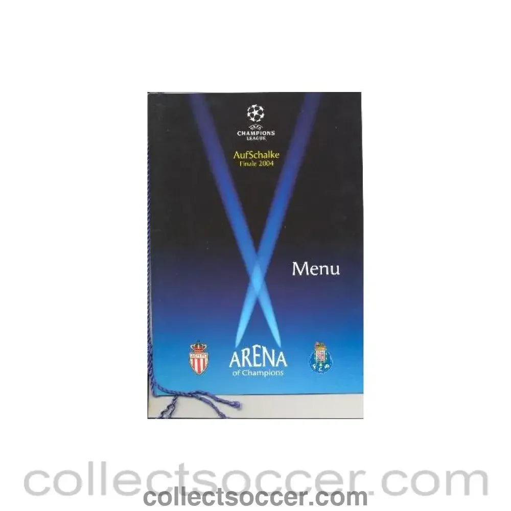 2004 Champions League Final Menu