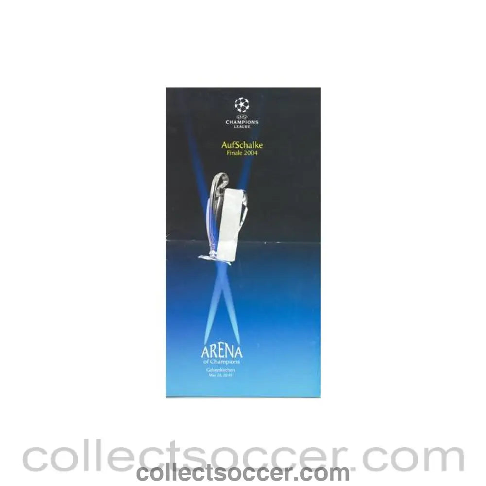 2004 Champions League welcome information leaflet - Collect Soccer