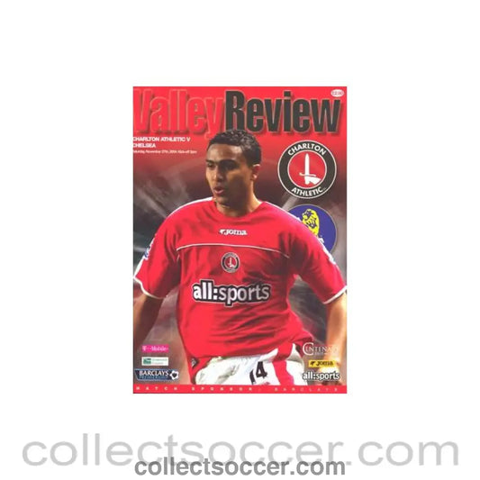 2004 - Charlton Athletic vChelsea official programme 27/11/2004