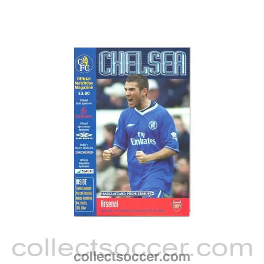2004 - Chelsea v Arsenal official programme 21/02/2004 Premier League