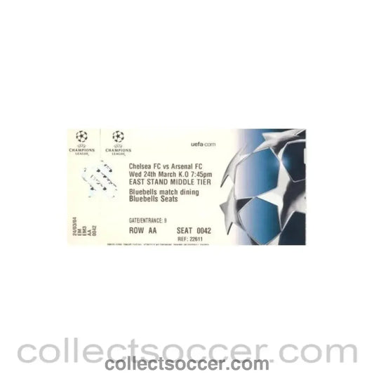 2004 - Chelsea v Arsenal ticket 24/03/2004