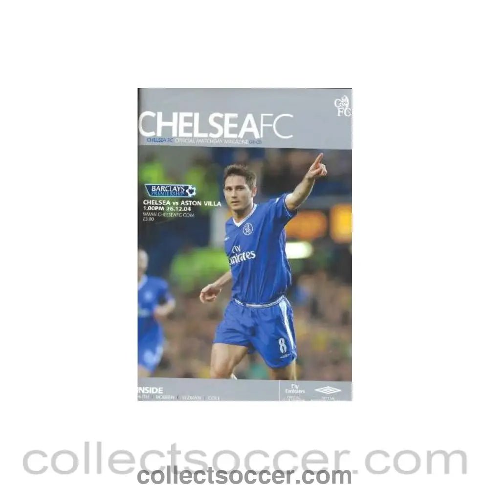 2004 - Chelsea v Aston Villa official programme 26/12/2004 - Collect Soccer