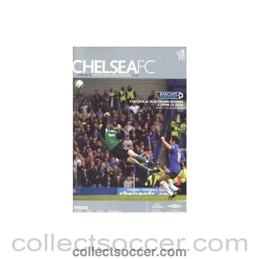 2004 - Chelsea v Blackburn Rovers official programme 23/10/2004