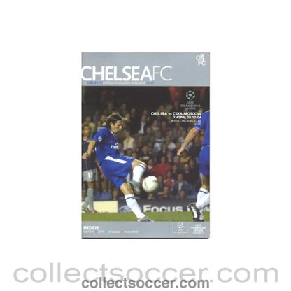 2004 - Chelsea v CSKA Moscow official programme 20/10/2004 Champions League - Collect Soccer