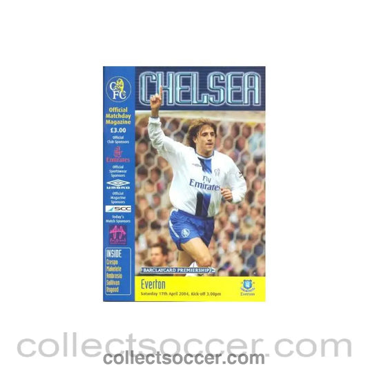 2004 - Chelsea v Everton official programme 17/04/2004