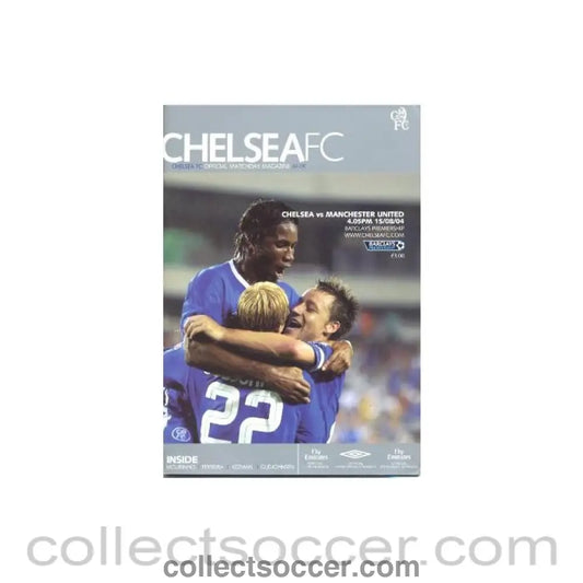 2004 - Chelsea v Manchester United official programme 15/08/2004