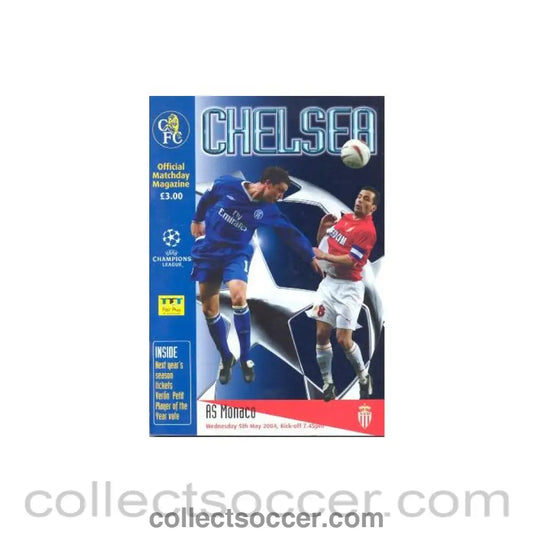2004 - Chelsea v Monaco Official Programme 05/05/2004