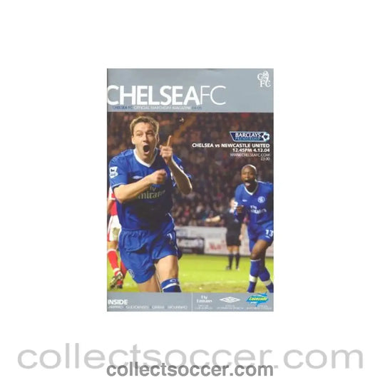 2004 - Chelsea v Newcastle United official programme 04/12/2004