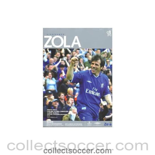 2004 - Chelsea v Real Zaragoza official programme 08/08/2004