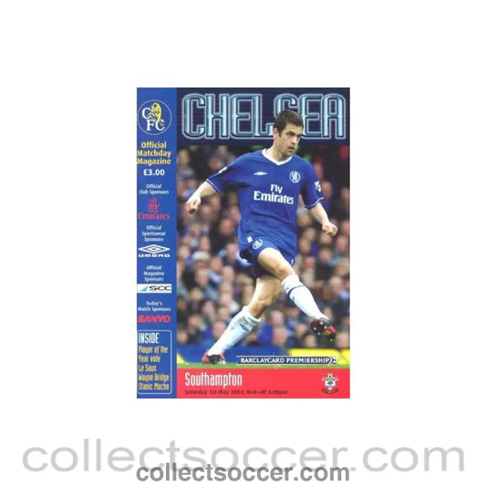 2004 - Chelsea v Southampton official programme 01/05/2004 Premier League