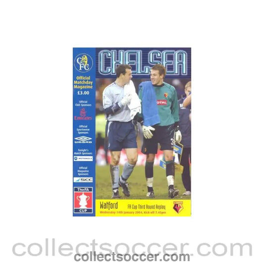 2004 - Chelsea v Watford official programme 14/01/2004