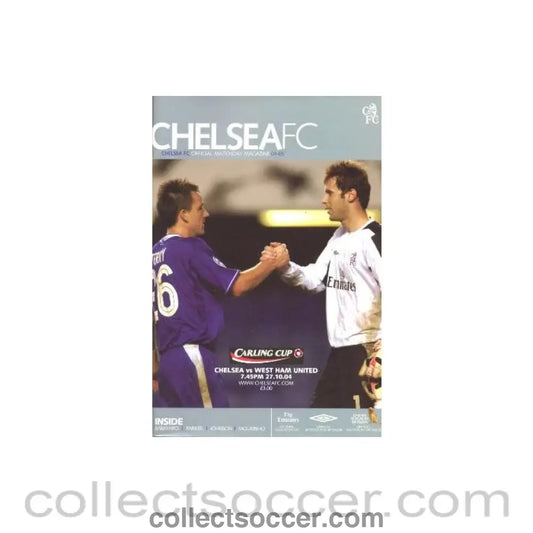 2004 - Chelsea v West Ham United official programme 27/10/2004