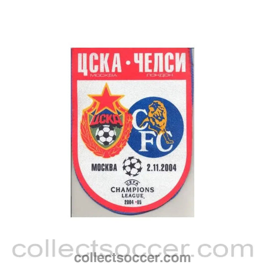 2004 - CSKA Moscow v Chelsea pennant 02/11/2004 Russian produced