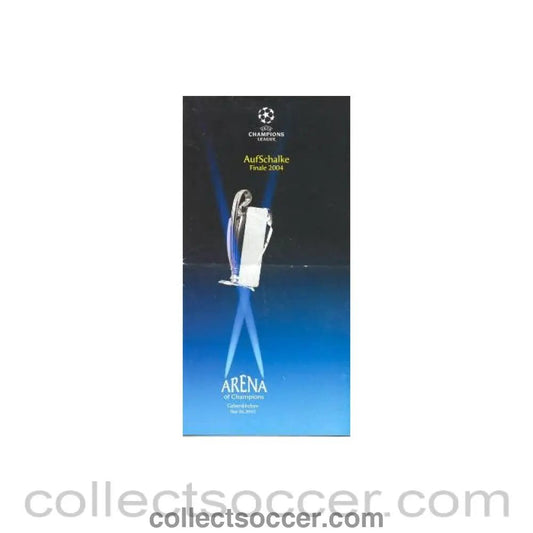 2004 European Cup Final leaflet - Collect Soccer