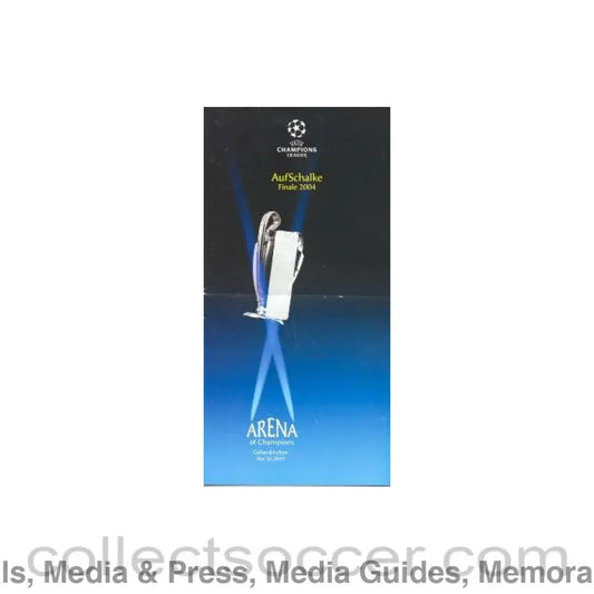 2004 European Cup Final leaflet
