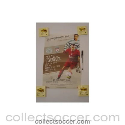 2004 - In the USA - Celtic v Liverpool Championsworld poster 26/07/2004