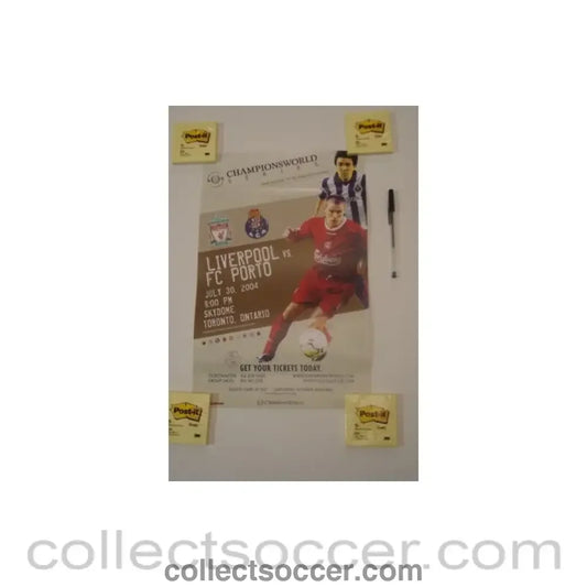 2004 - In the USA - Liverpool v Porto Championsworld poster 30/07/2004