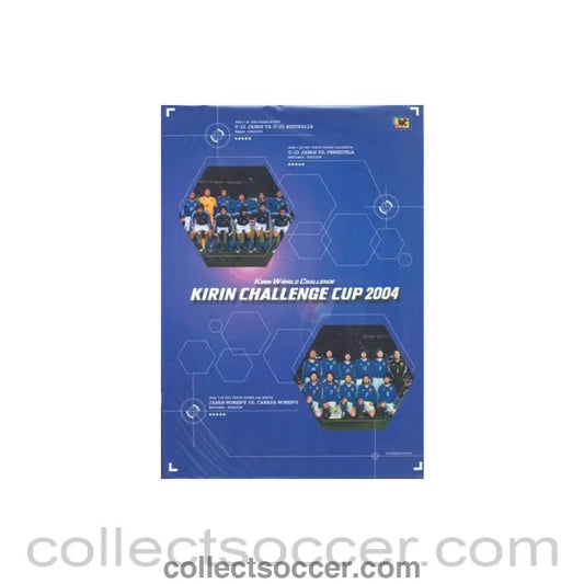 2004 Japan Cup Kirin Challenge Cup official programme Japan U23 v Australia U23, Japan U23 v Venezuela U23 and Japan Ladies v Canada Ladies - Collect Soccer