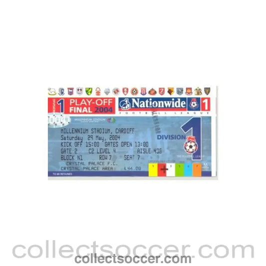 2004 League Cup Final ticket 29/05/2004