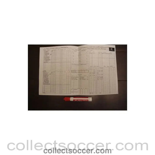 2004 - Milan v Chelsea 02/08/2004 handwritten teamsheet, Championsworld Series, Philadelphia 2004 - Collect Soccer