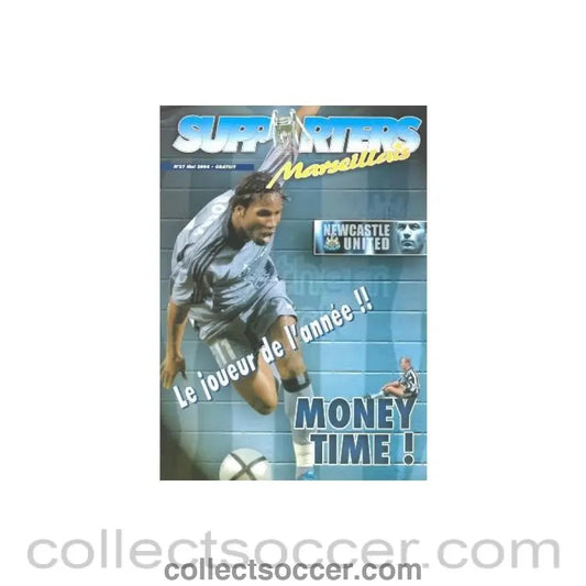 2004 - Newcastle United v Marseille official programme 06/05/2004 UEFA Cup - Collect Soccer