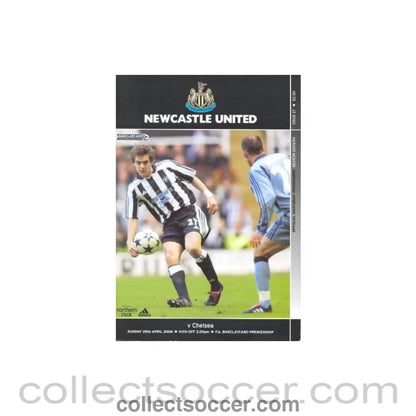 2004 - Newcastle United vChelsea official programme 25/04/2004 Premier League