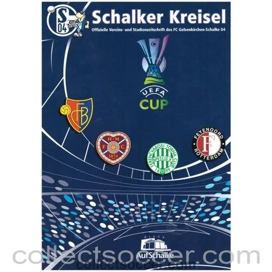 2004 Official Group Stage Programme Schalke V Hearts - Collect Soccer