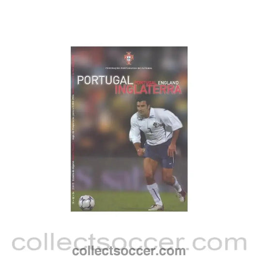 2004 Portugal v England official programme 18/02/2004 - Collect Soccer