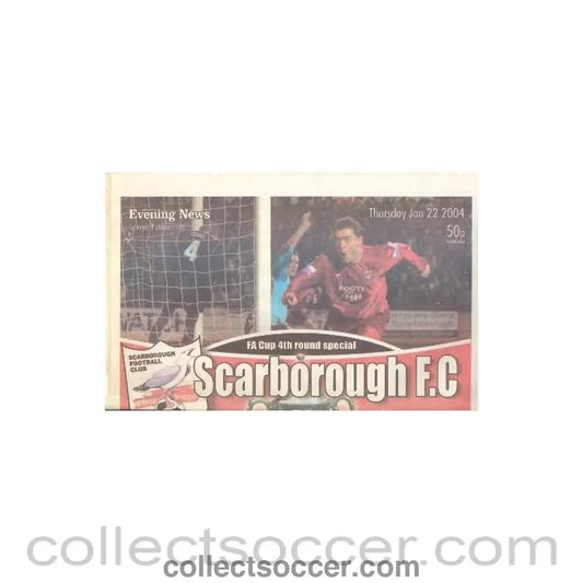 2004 - Scarborough vChelsea Evening News newspaper like programme 22/01/2004